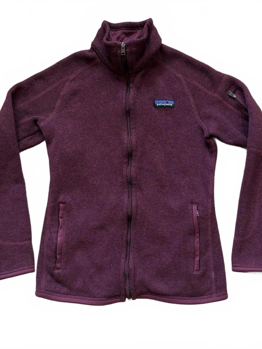 Patagonia Better Sweater 1/4 Zip Jacket Pullover Fleece Burgundy Red Women's XS